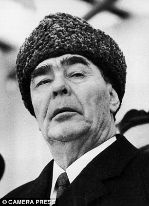 Foes: The aging Soviet leader Leonid Brezhnev (left) and Margaret Thatcher (right)